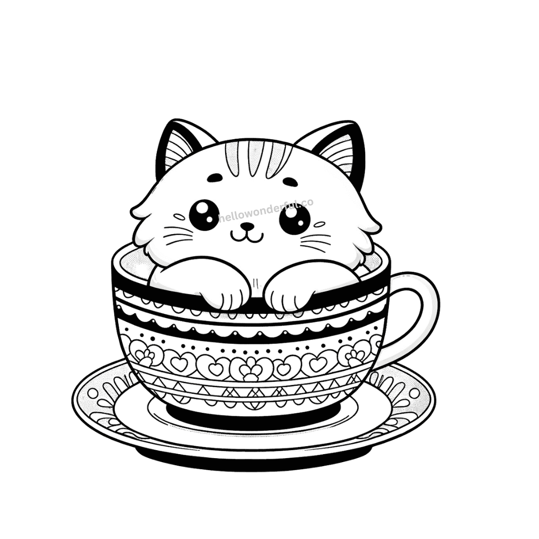 printable cat coloring pages