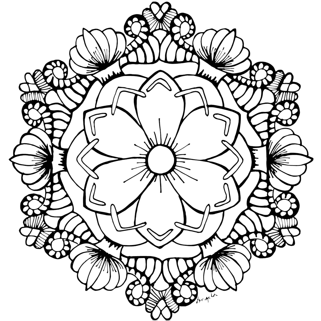 easy mandala coloring pages easy mandala coloring pages