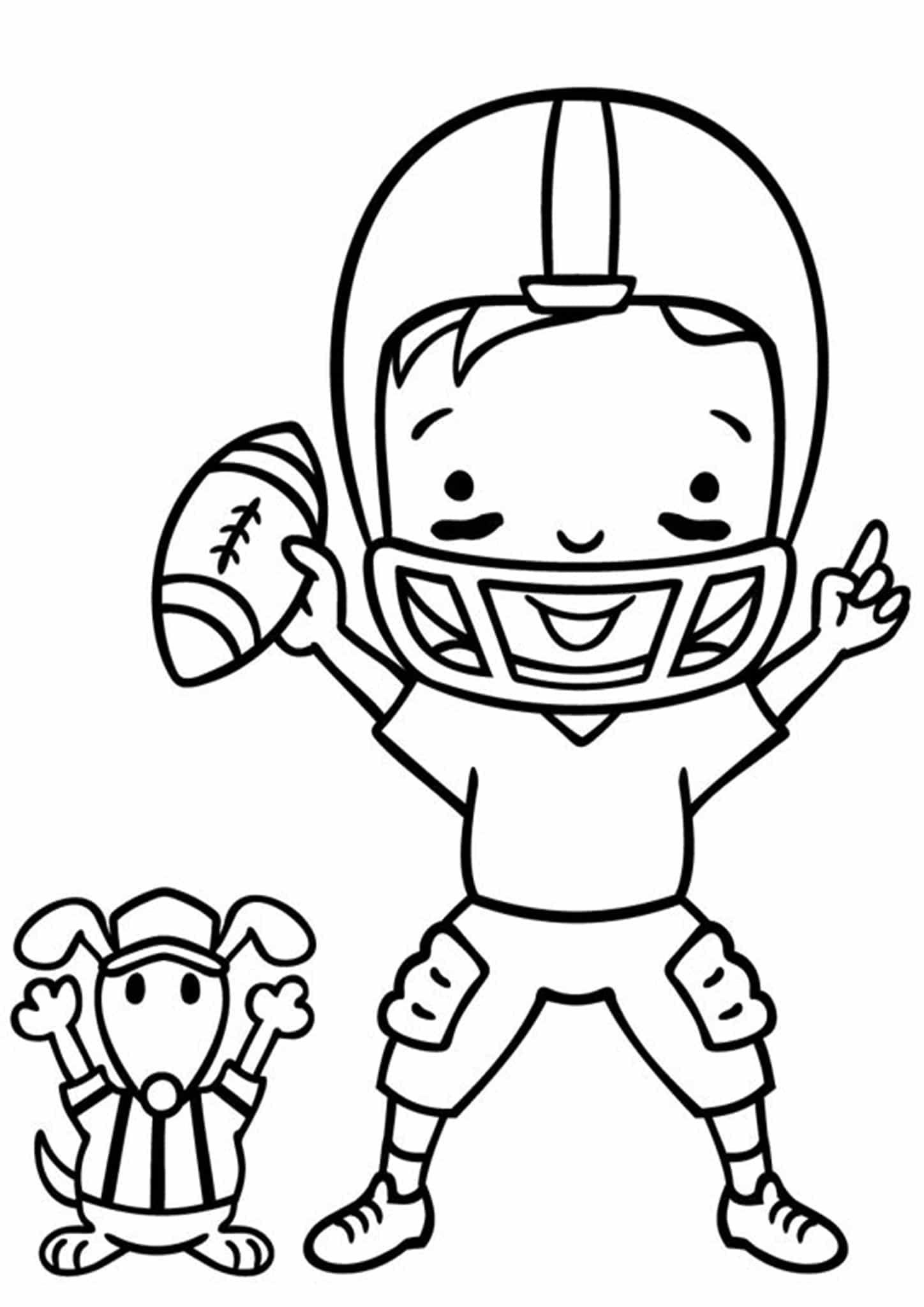 Free Easy To Print Football Coloring Pages Tulamama Free Easy To Print Football Coloring Pages Tulamama