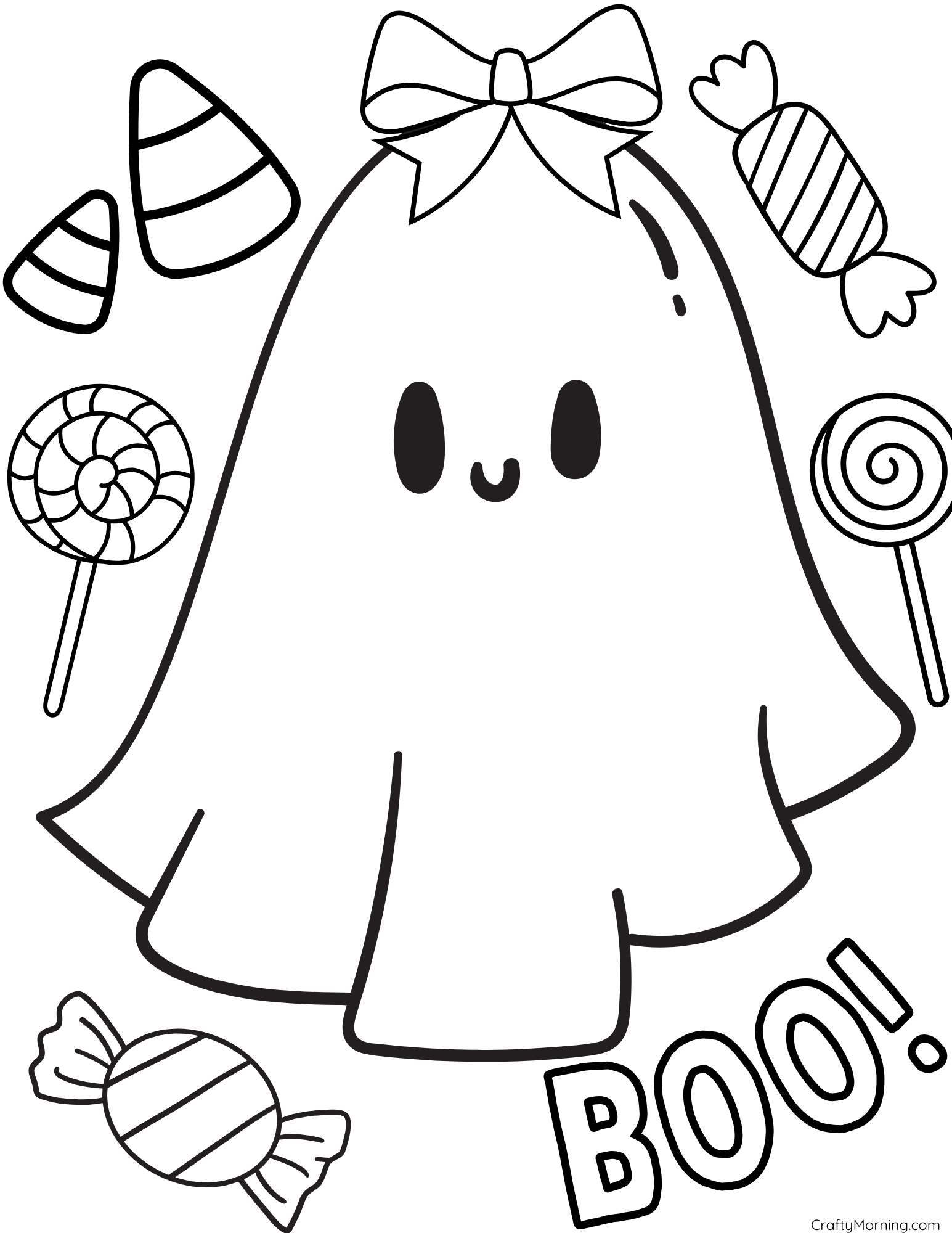 ghost coloring pages