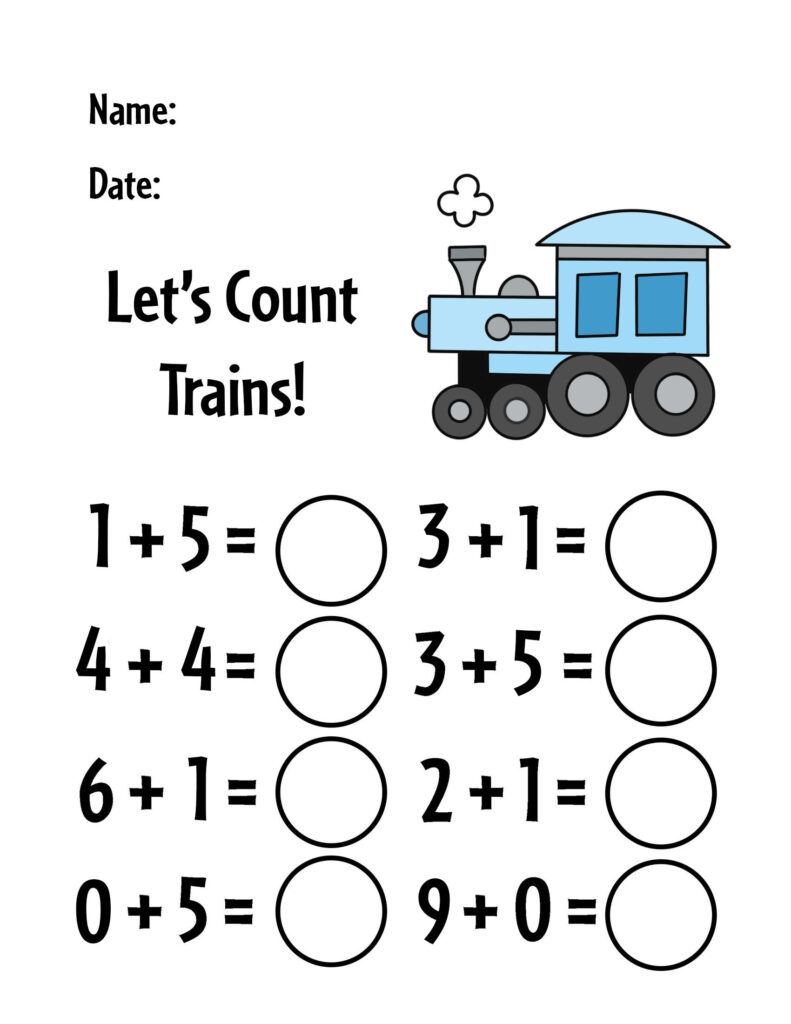 addition worksheet for kg