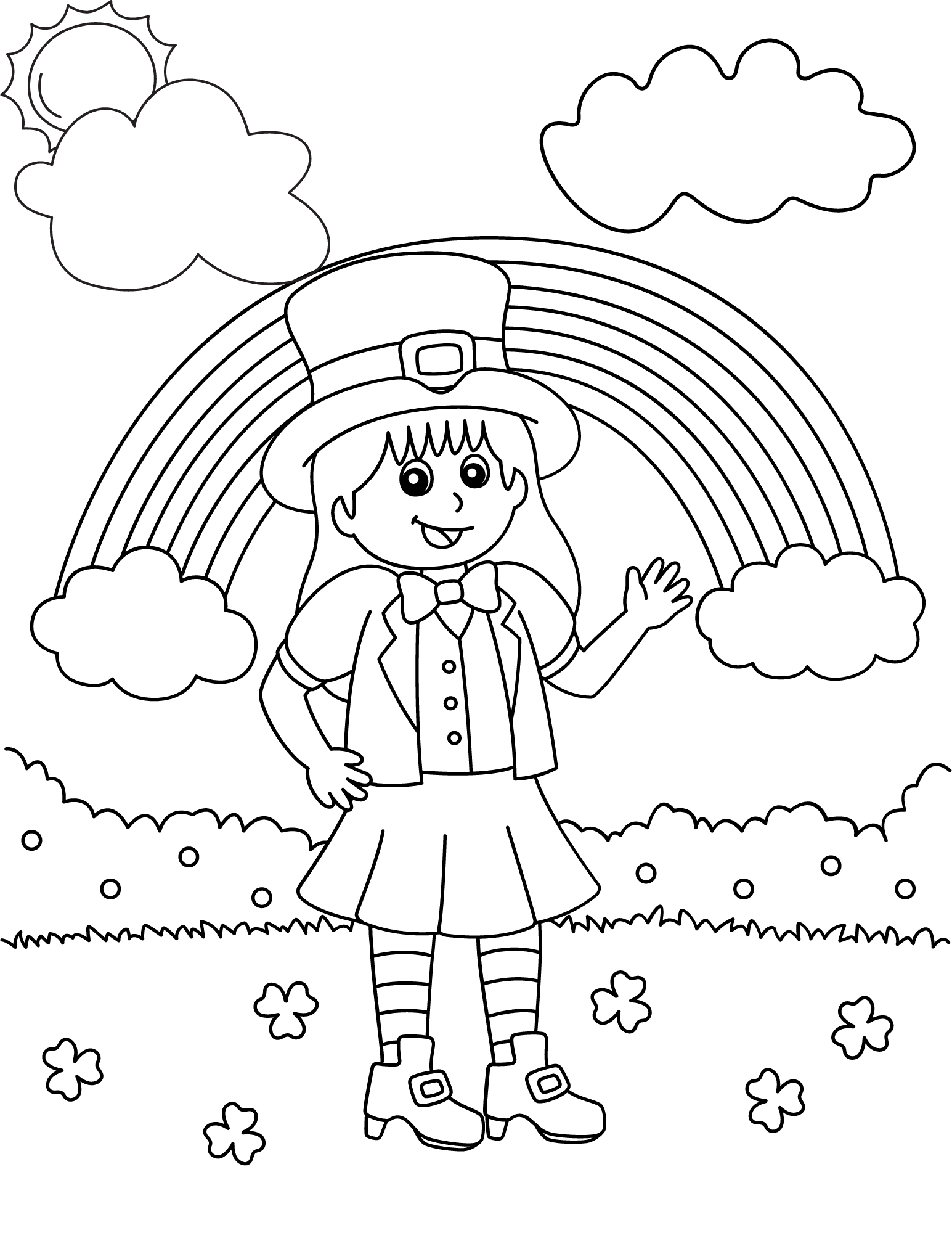 Free Leprechaun Coloring Pages Easy Crafts For Kids