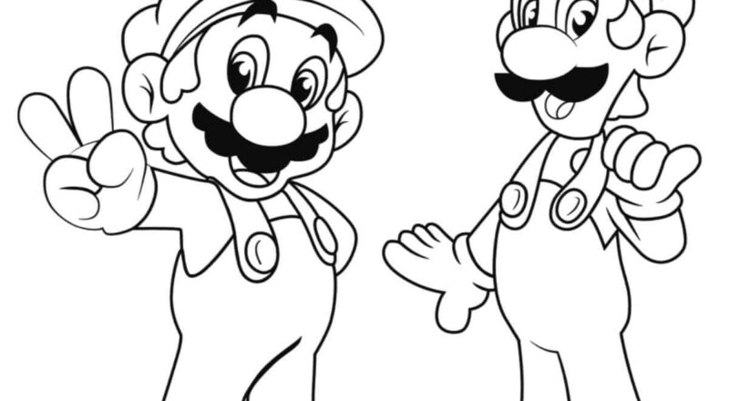 Free Mario Coloring Pages Artsy Pretty Colors