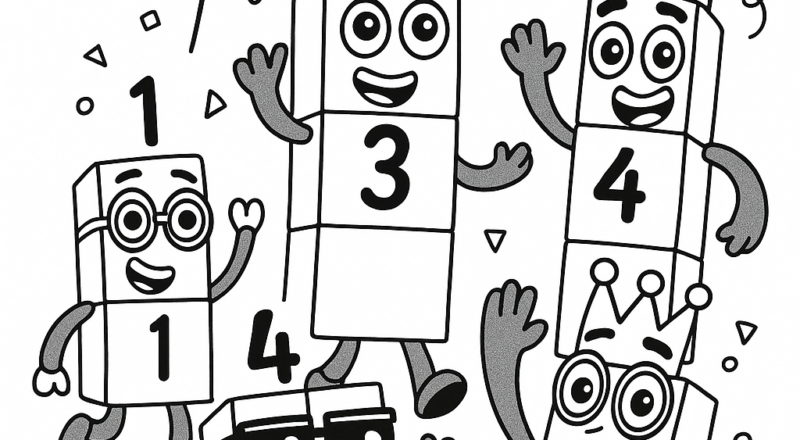 Free Number Blocks Coloring Pages Generator 16 Number Blocks Coloring Pages To Download