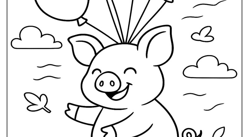 Free Pig Coloring Pages Free PDF To Download And Print