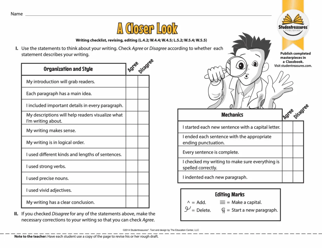 Free Printable 4th Grade Writing Worksheets Studentreasures Free Printable 4th Grade Writing Worksheets Studentreasures
