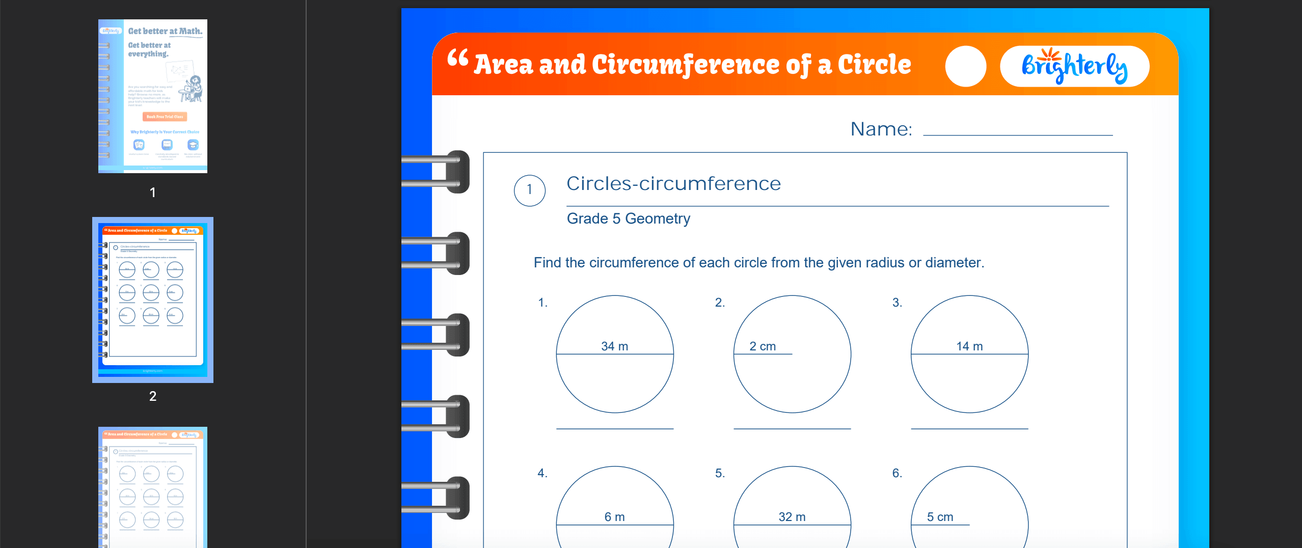 area of a circle worksheet area of a circle worksheet