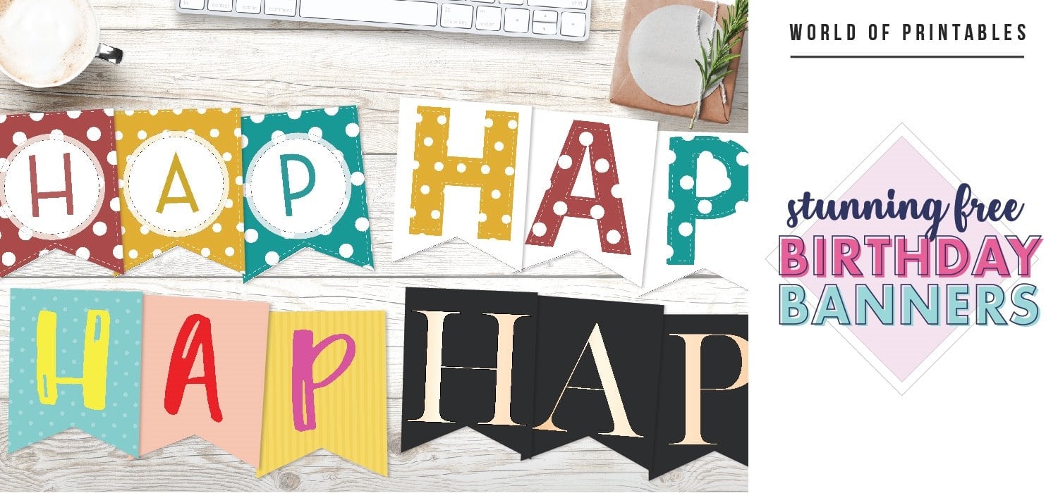happy birthday banner printable happy birthday banner printable
