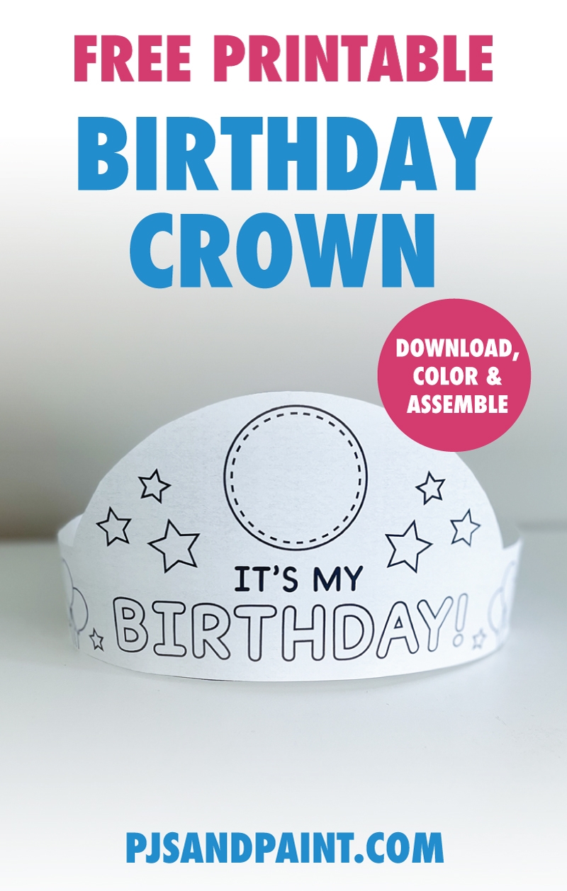 birthday crown printable birthday crown printable