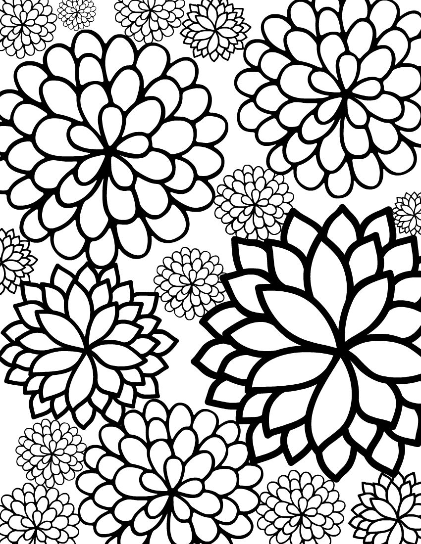 printable flowers to color printable flowers to color