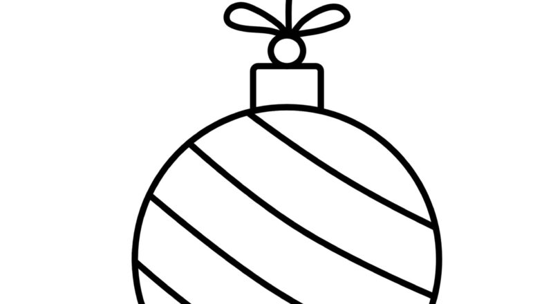 Free Printable Christmas Ornament Coloring Pages Happy Toddler Playtime