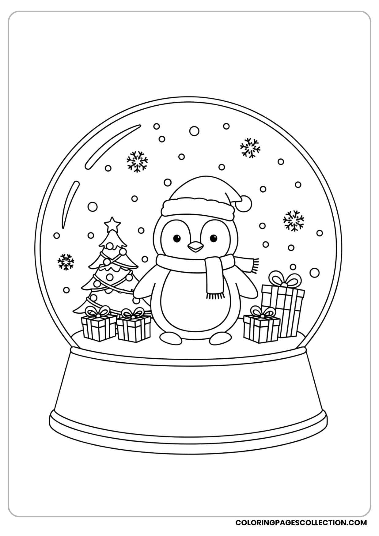 Free Printable Christmas Penguin Coloring Pages For Holiday Fun