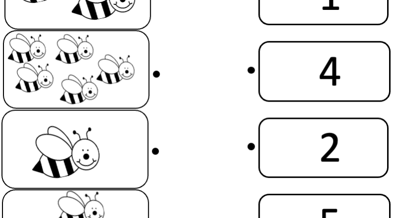 Free Printable Counting Numbers Worksheet Spring Math Kindergarten And Preschool Free Worksheets Free4Classrooms