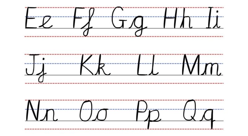 Free Printable Cursive Writing Worksheet Templates Canva