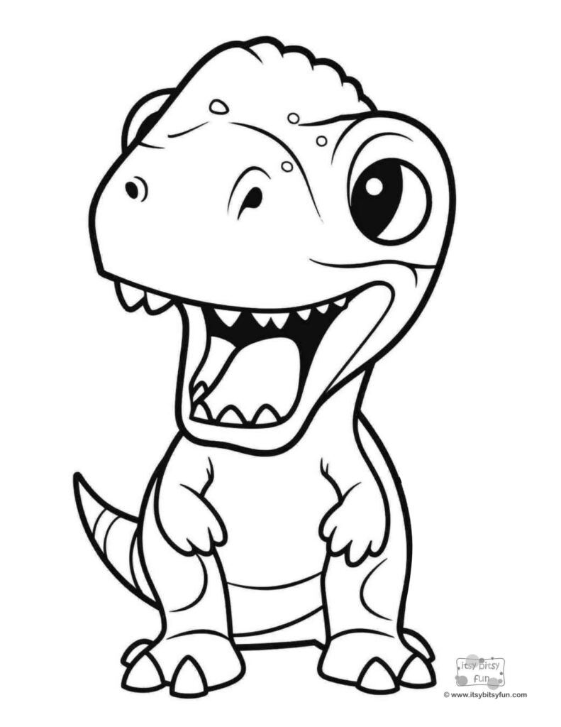 free dinosaur coloring pages printable