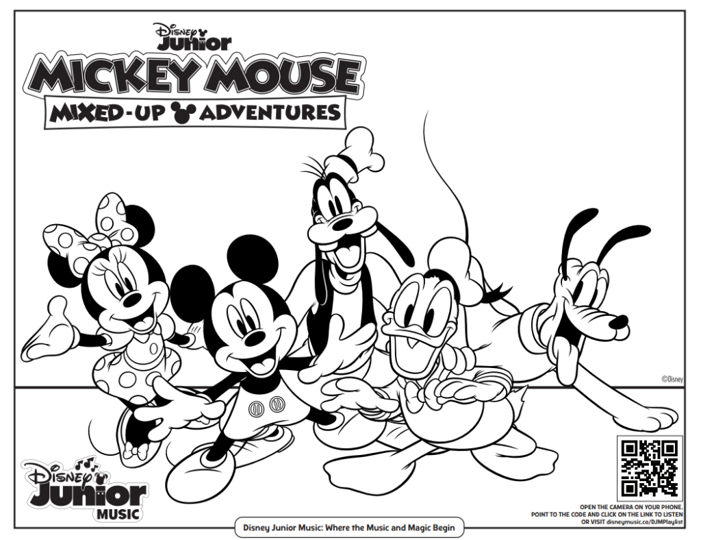 Free Printable Disney Junior Coloring Pages Disney Music Playlists 