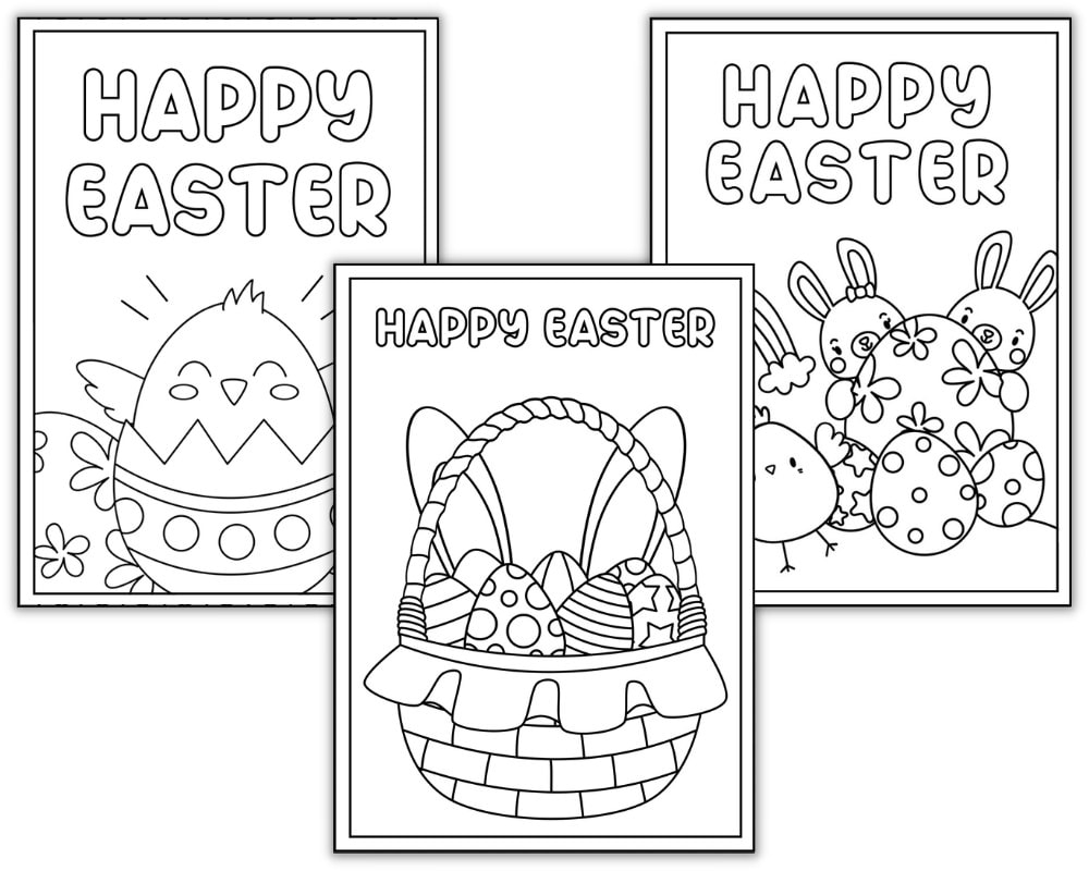 Free Printable Easter Cards To Color Perfect For Kids The Craft at Home Family Free Printable Easter Cards To Color Perfect For Kids The Craft at Home Family