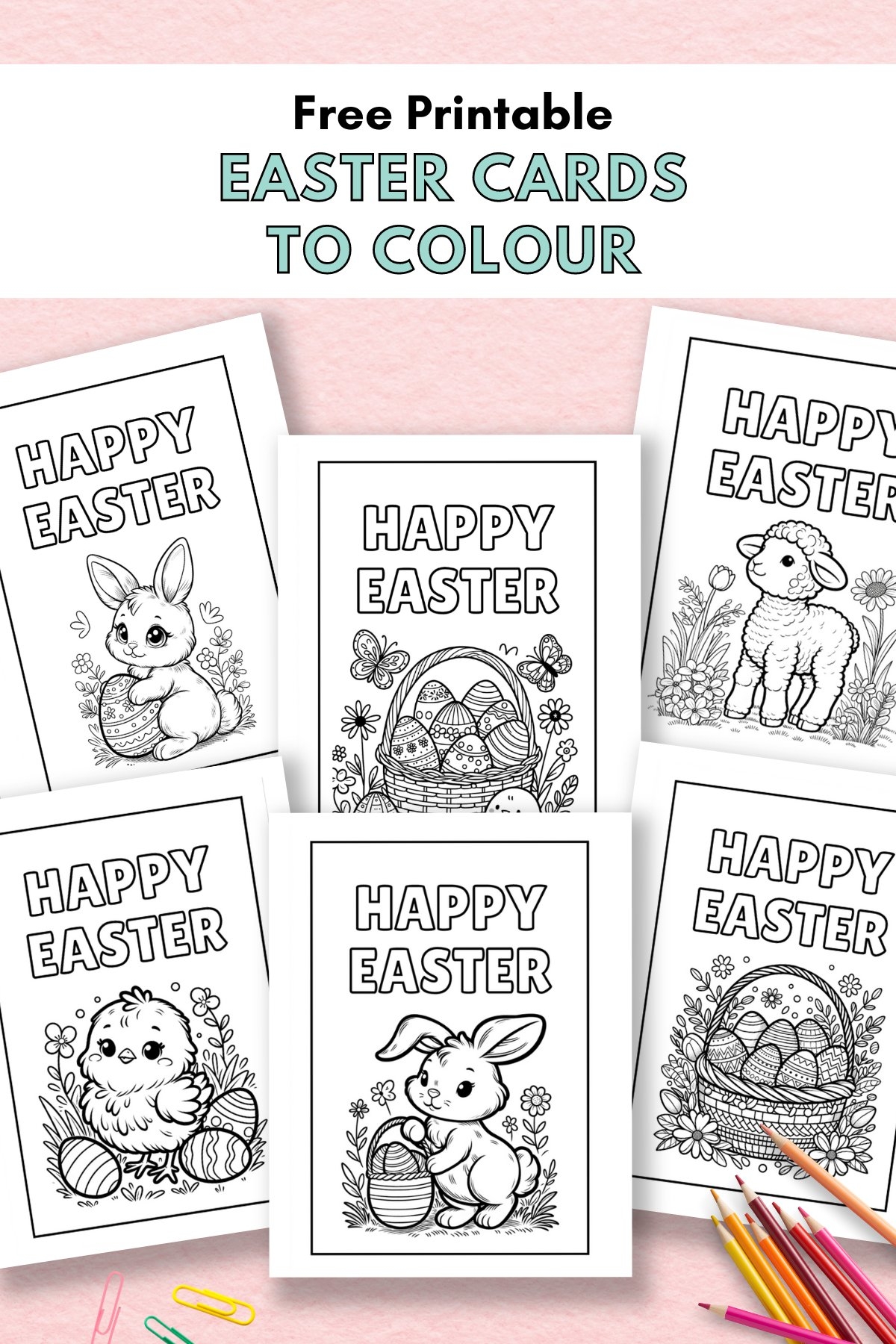 Free Printable Easter Cards To Colour Gathering Beauty Free Printable Easter Cards To Colour Gathering Beauty