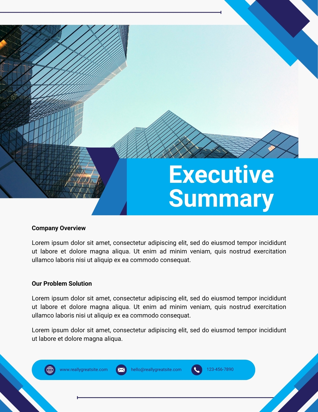 Free Printable Executive Summary Templates Canva