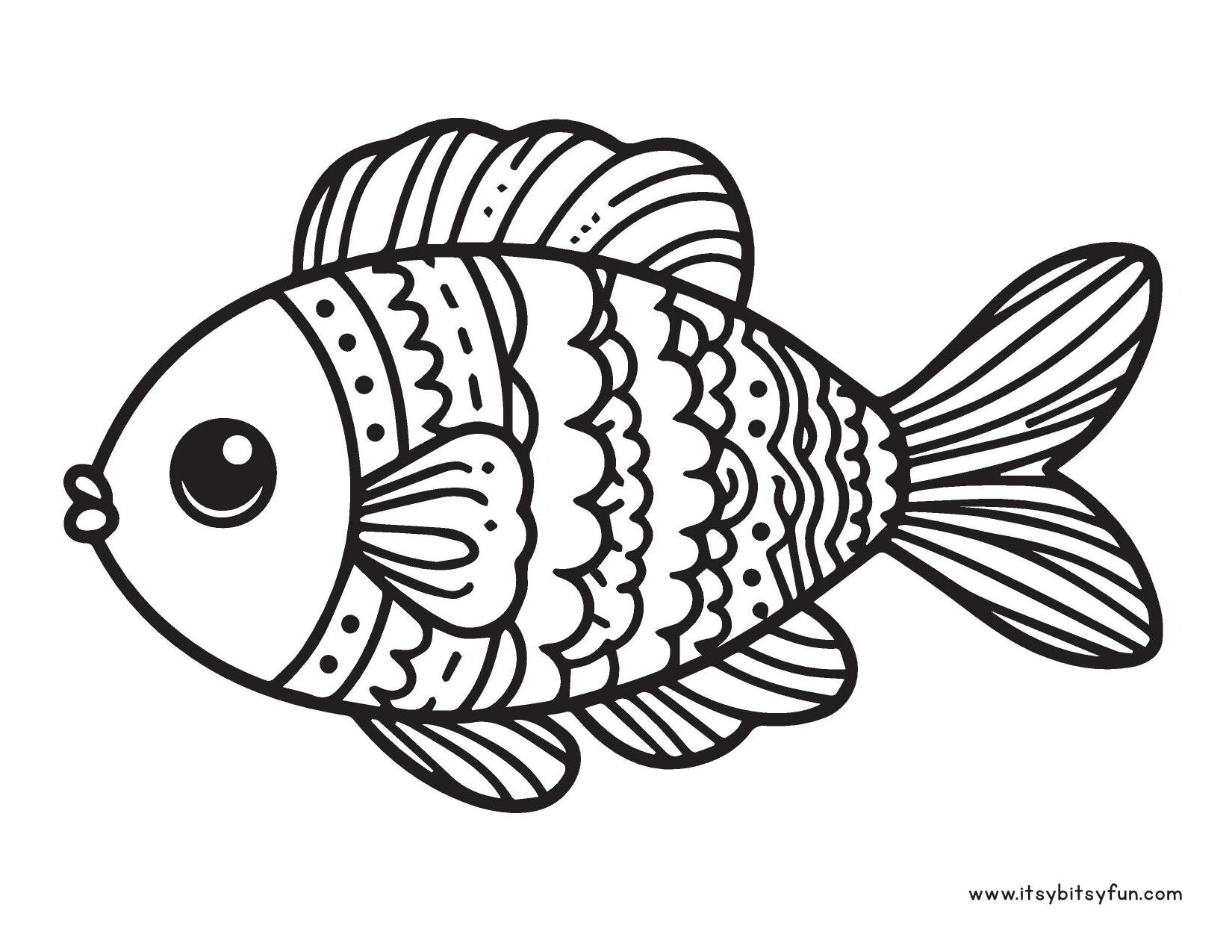 Free Printable Fish Coloring Pages For Kids Itsy Bitsy Fun Free Printable Fish Coloring Pages For Kids Itsy Bitsy Fun