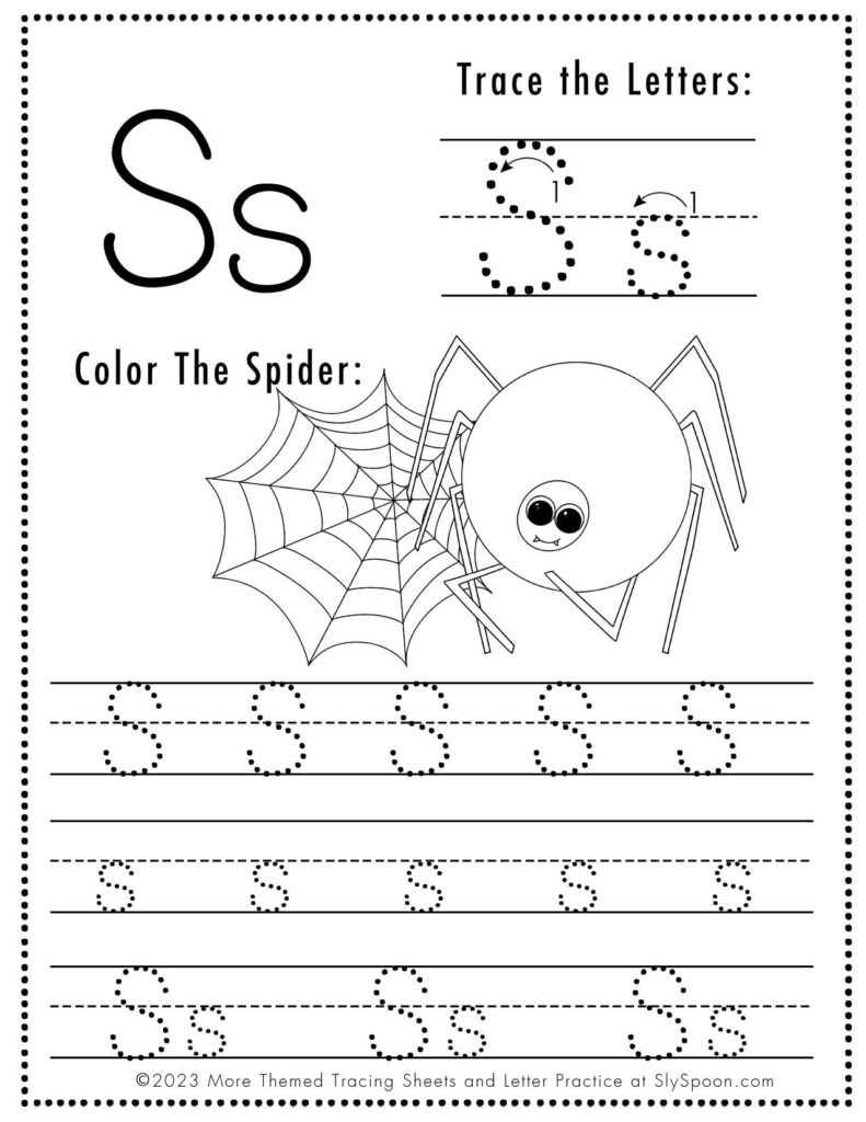 letter s worksheet