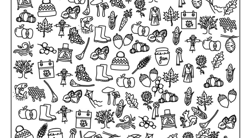 Free Printable I Spy Fall Activity Paper Trail Design