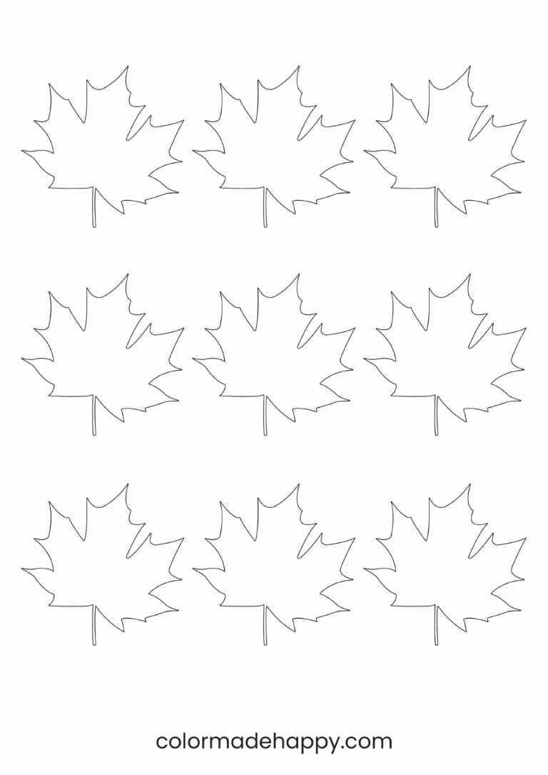 leaf template printable