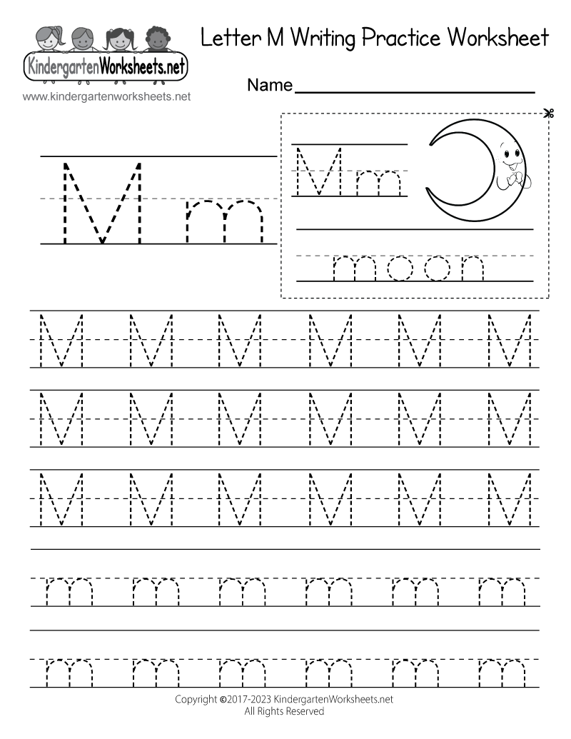 letter m worksheet