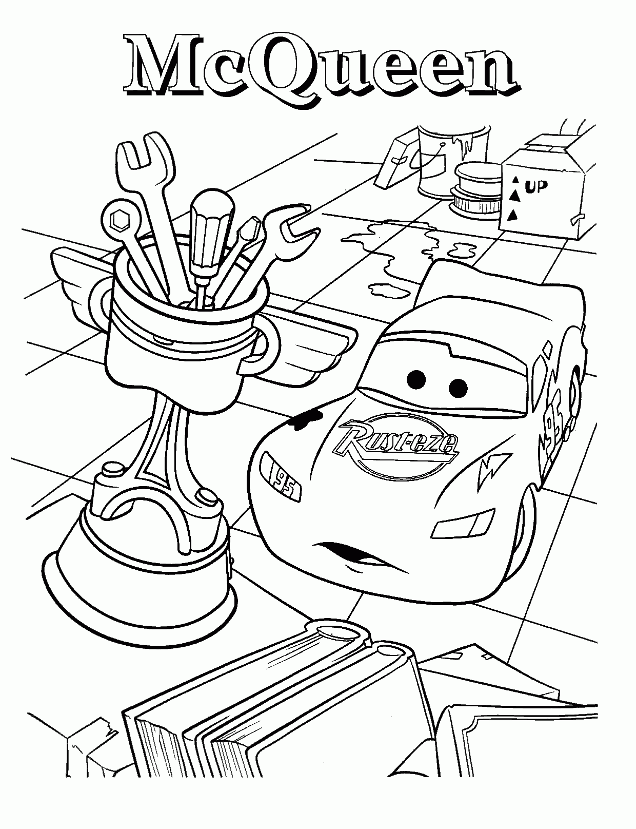 mcqueen coloring pages