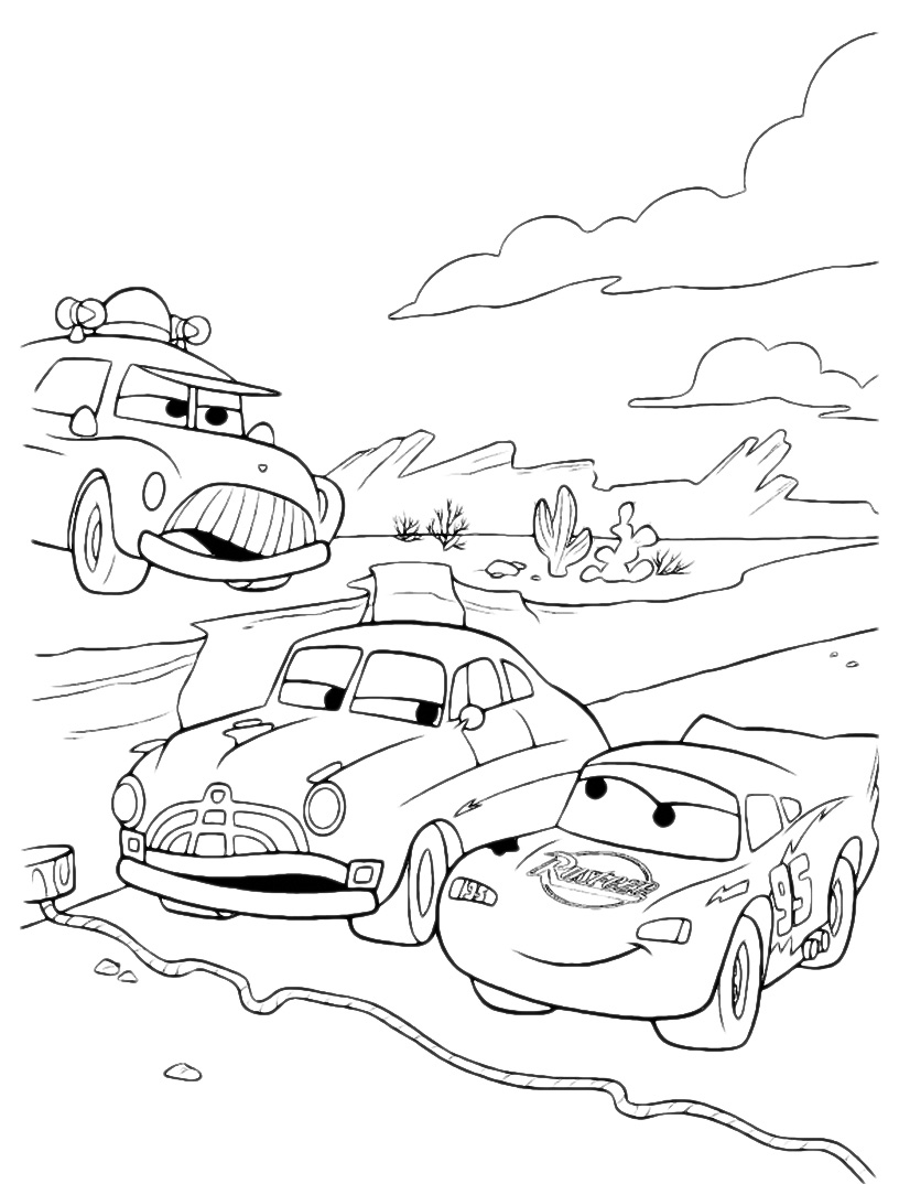 cars lightning mcqueen coloring pages