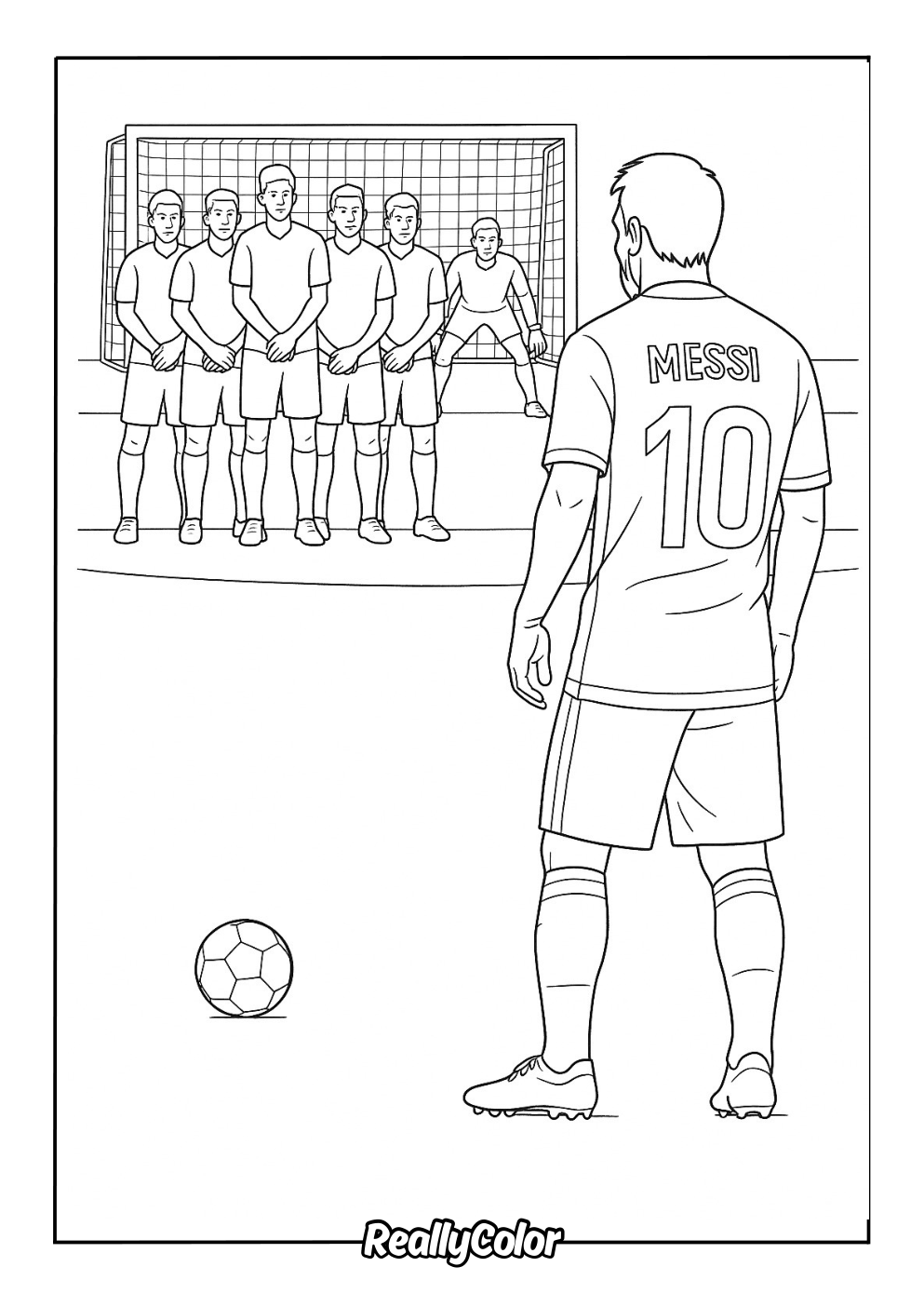 Free Printable Messi Coloring Pages
