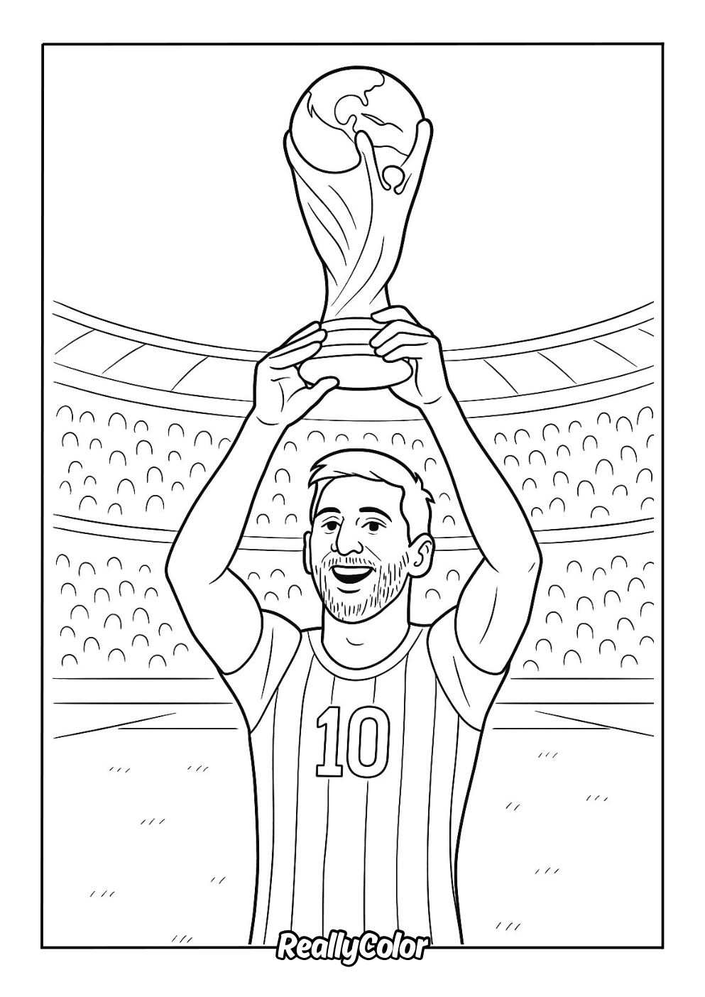 Free Printable Messi Coloring Pages