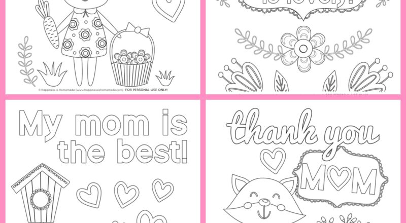 Free Printable Mother s Day Coloring Pages Happiness Is Homemade