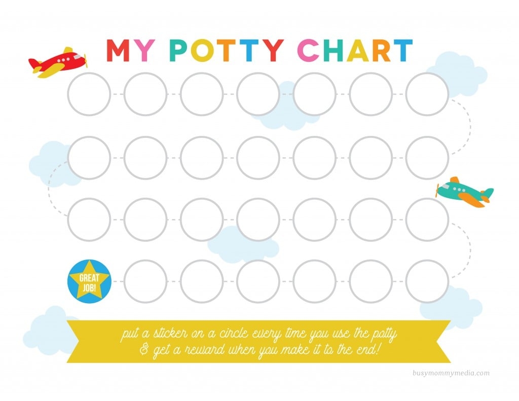 Free Printable Potty Training Chart Free Printable Potty Training Chart