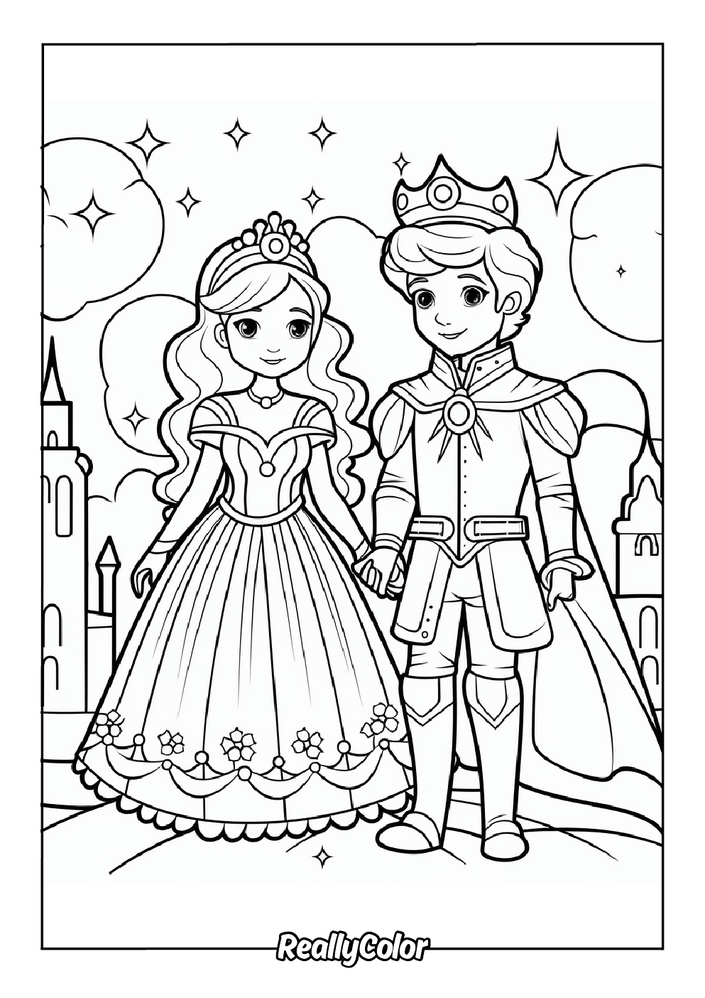 princesses coloring pages