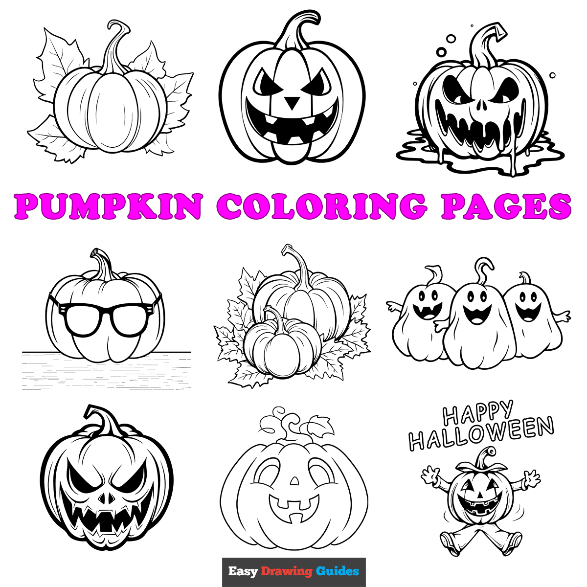 Free Printable Pumpkin Coloring Pages For Kids