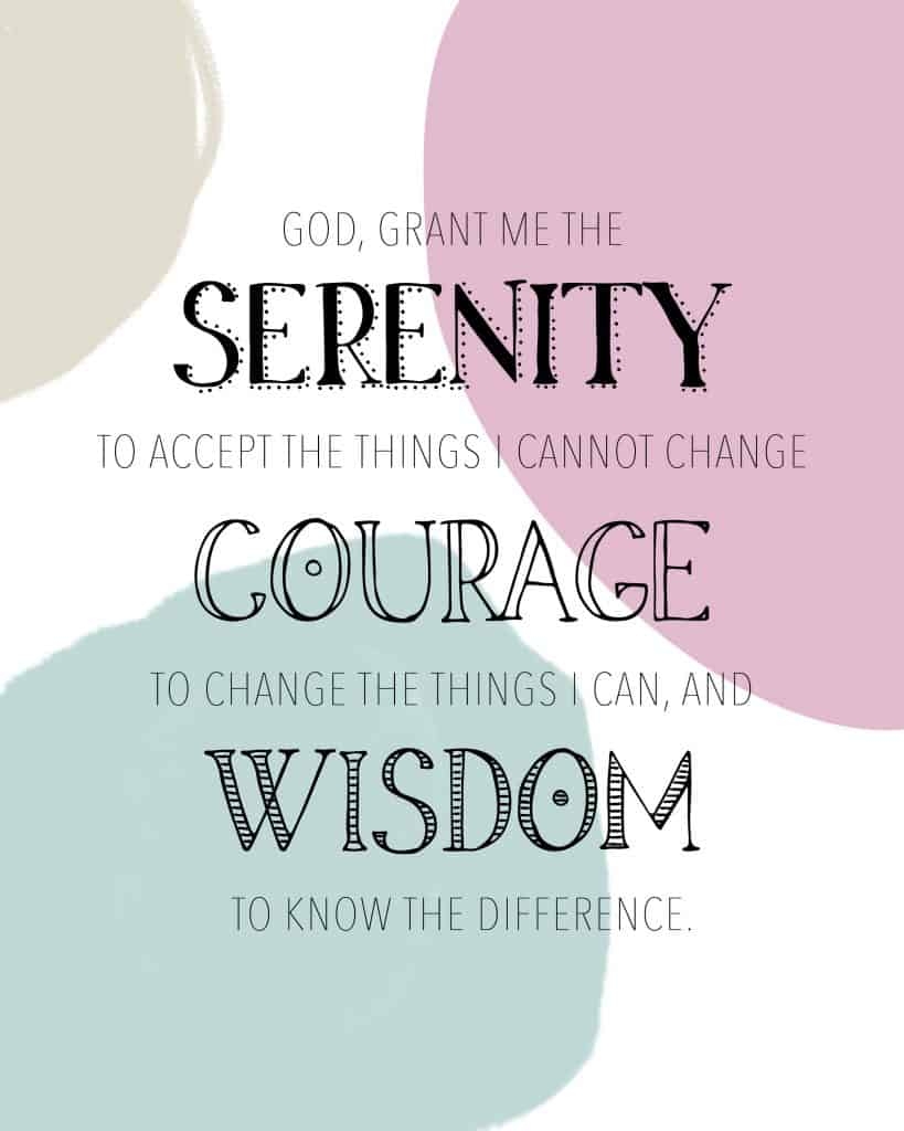 serenity prayer printable serenity prayer printable