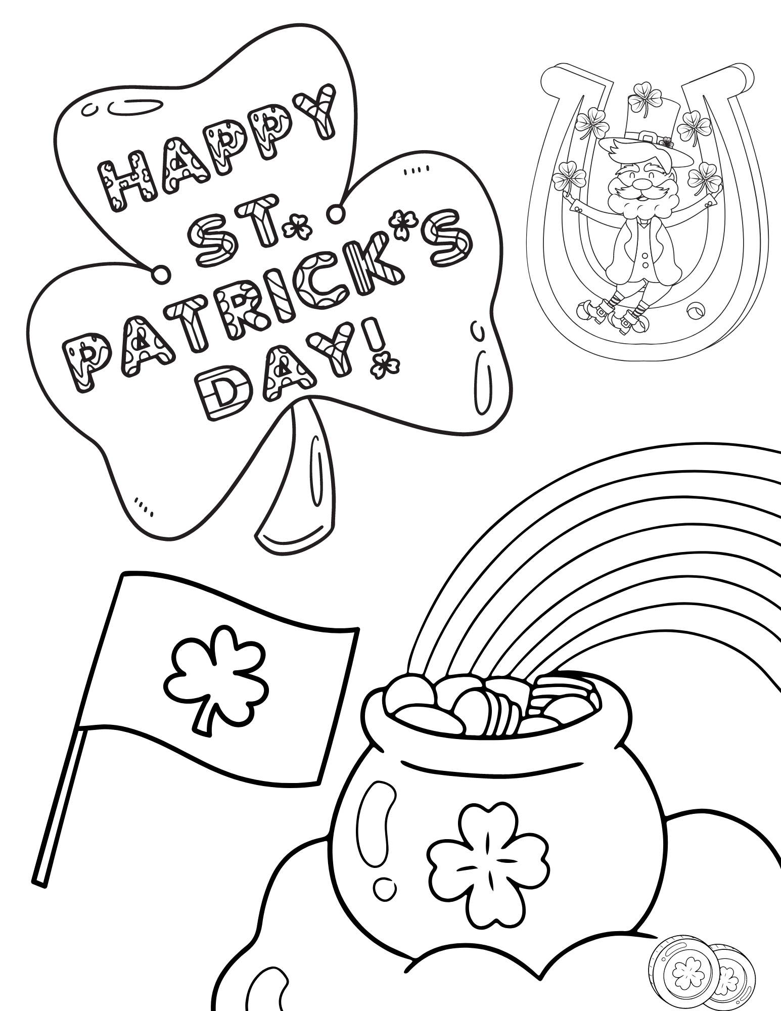 Free Printable St Patrick s Day Coloring Pages For Kids And Adults Free Printable St Patrick s Day Coloring Pages For Kids And Adults