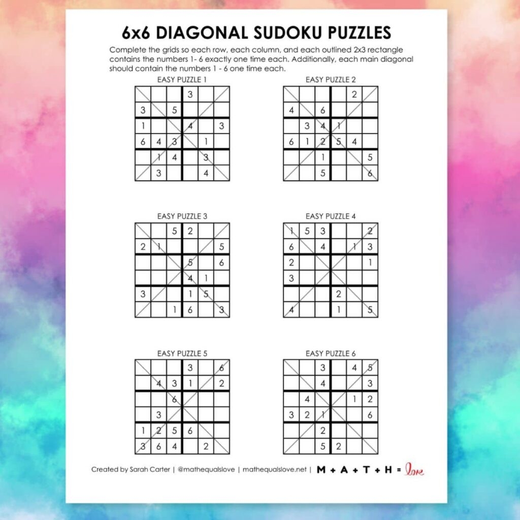 Free Printable Sudoku Puzzles PDF Downloads Free Printable Sudoku Puzzles PDF Downloads
