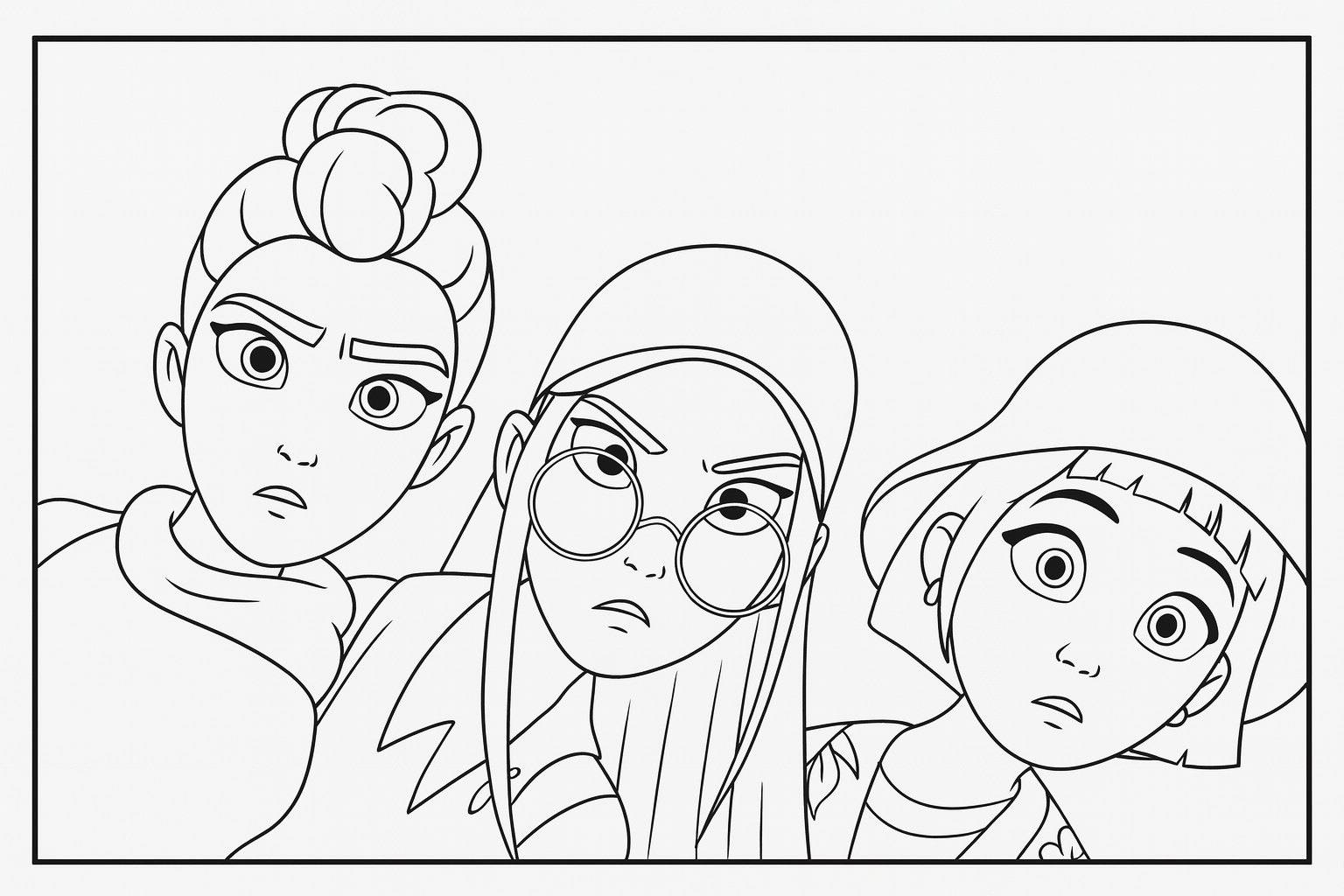 k-pop demon hunter coloring pages