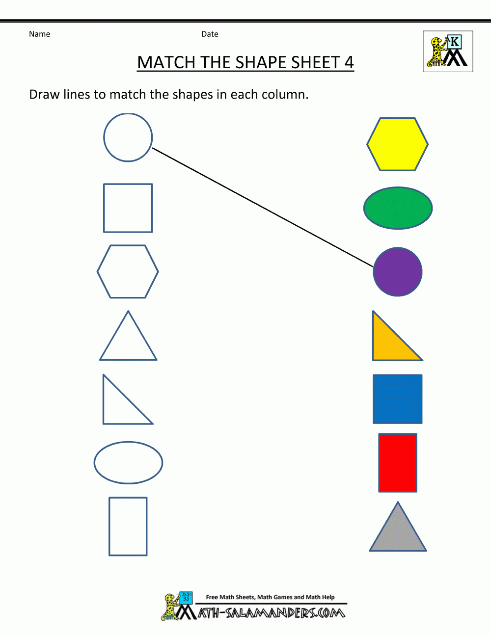 shape worksheets for preschoolers