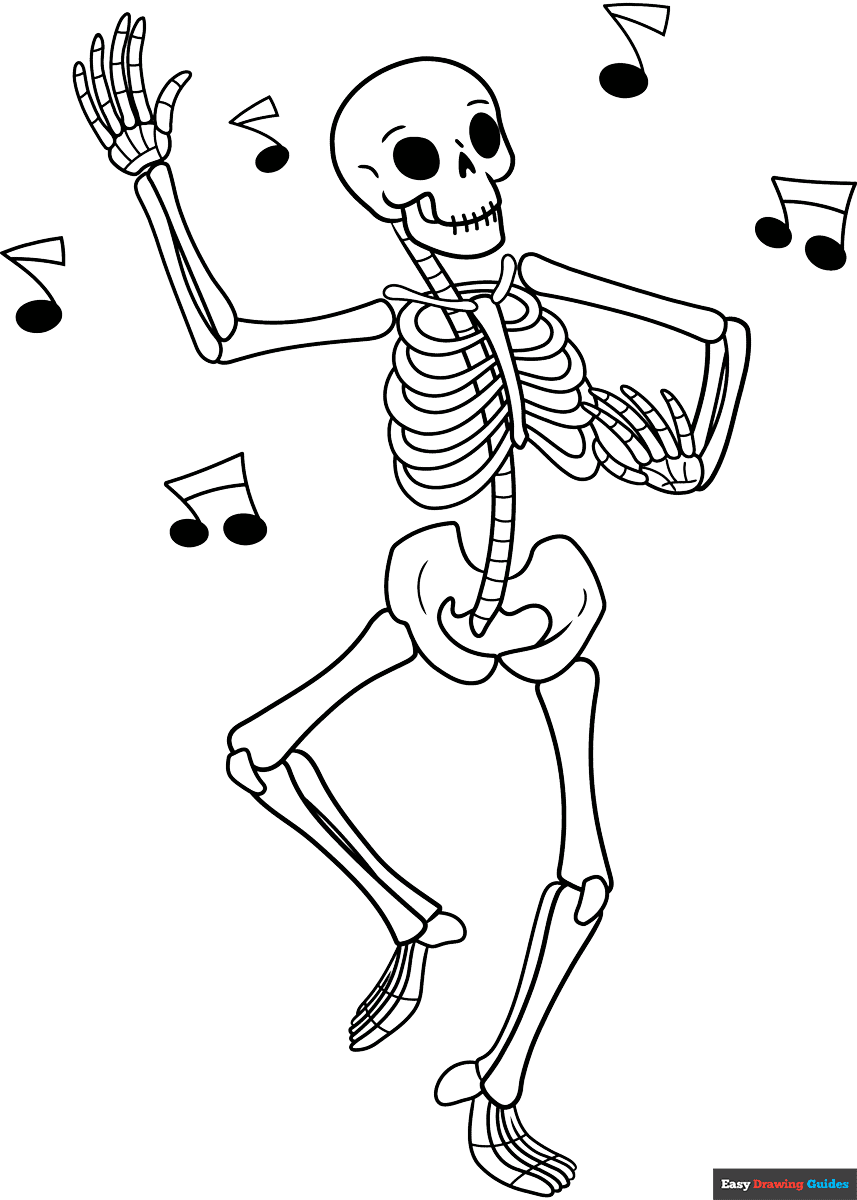 Free Skeletons Coloring Pages For Kids 11 Printable Sheets Free Skeletons Coloring Pages For Kids 11 Printable Sheets