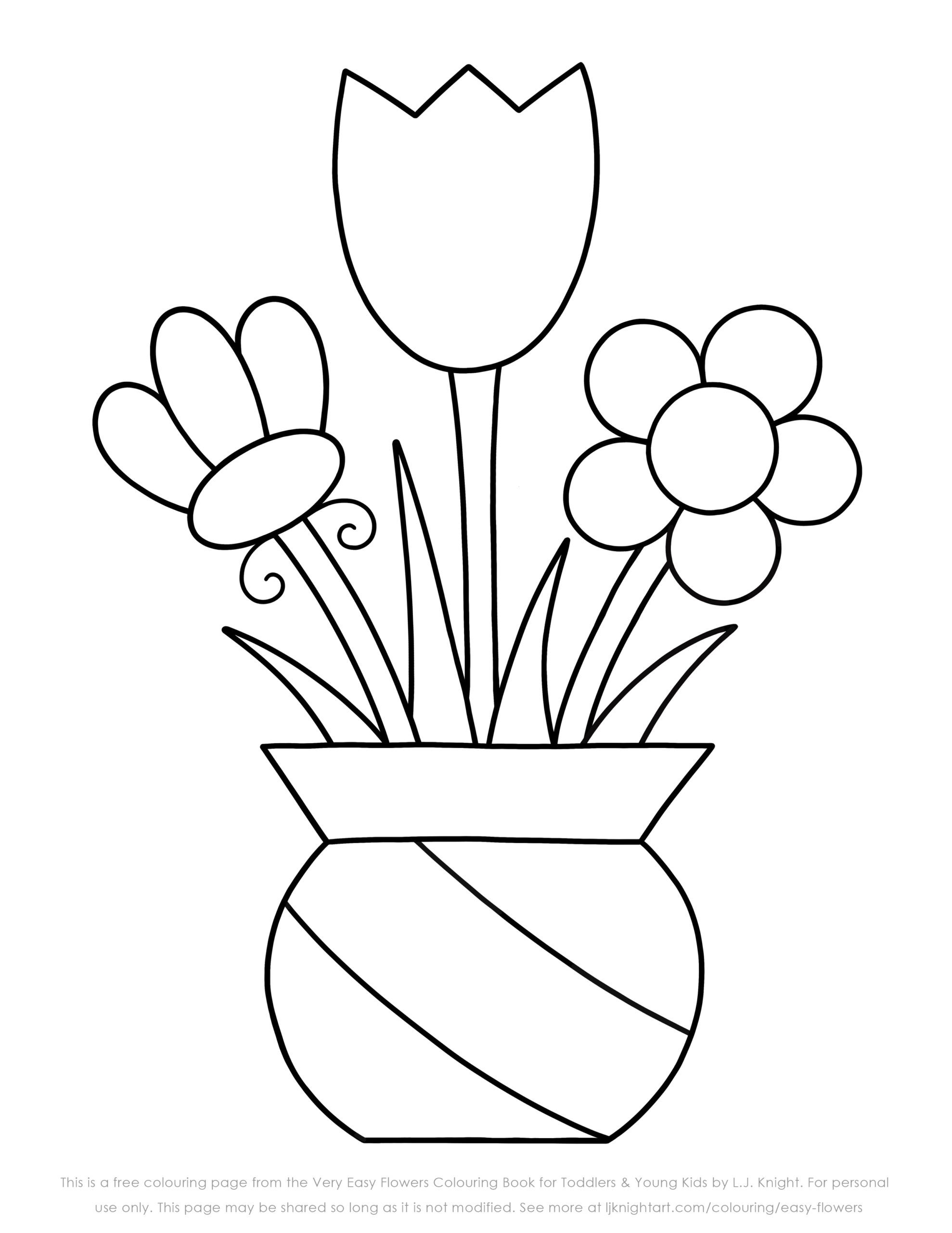 flowers coloring page