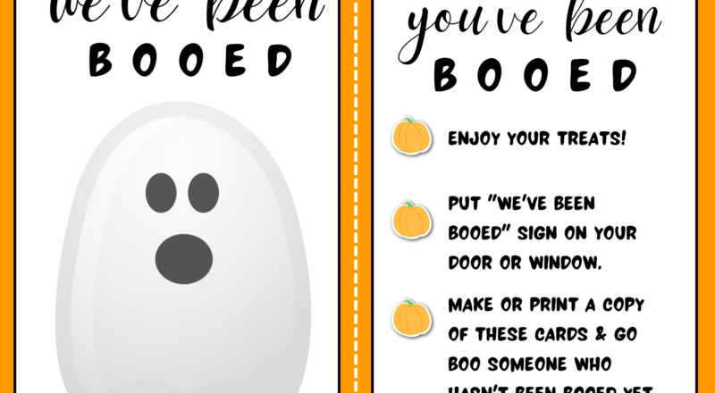 Free You ve Been Booed Printable Signs Halloween Activity For Family Fun Seeing Dandy Blog
