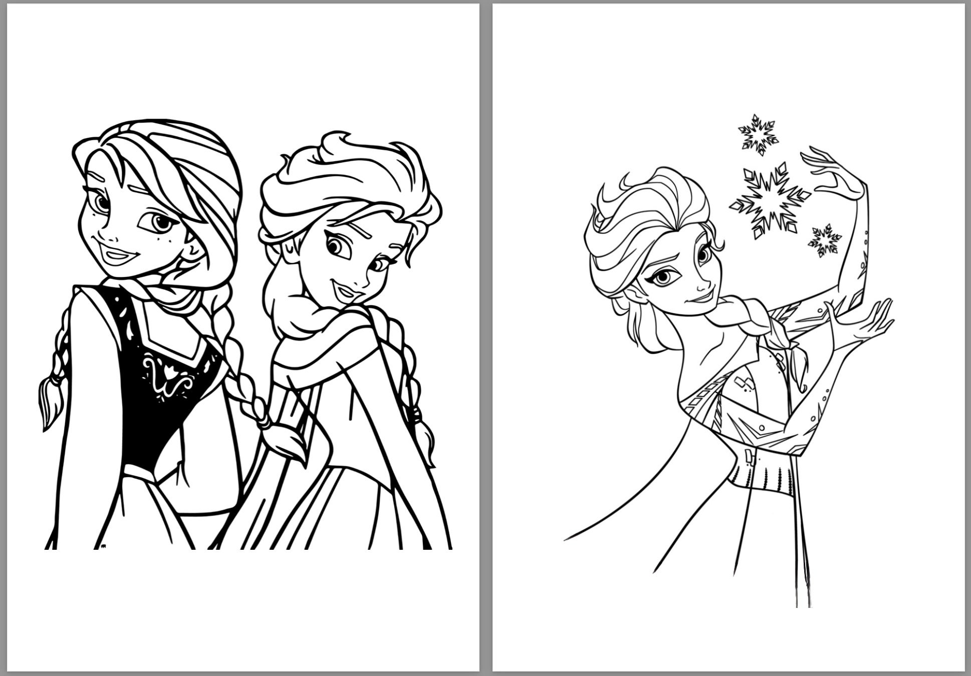 Frozen Coloring Book Anna Elsa Olaf 15 Pages printable PDF Etsy Frozen Coloring Book Anna Elsa Olaf 15 Pages printable PDF Etsy