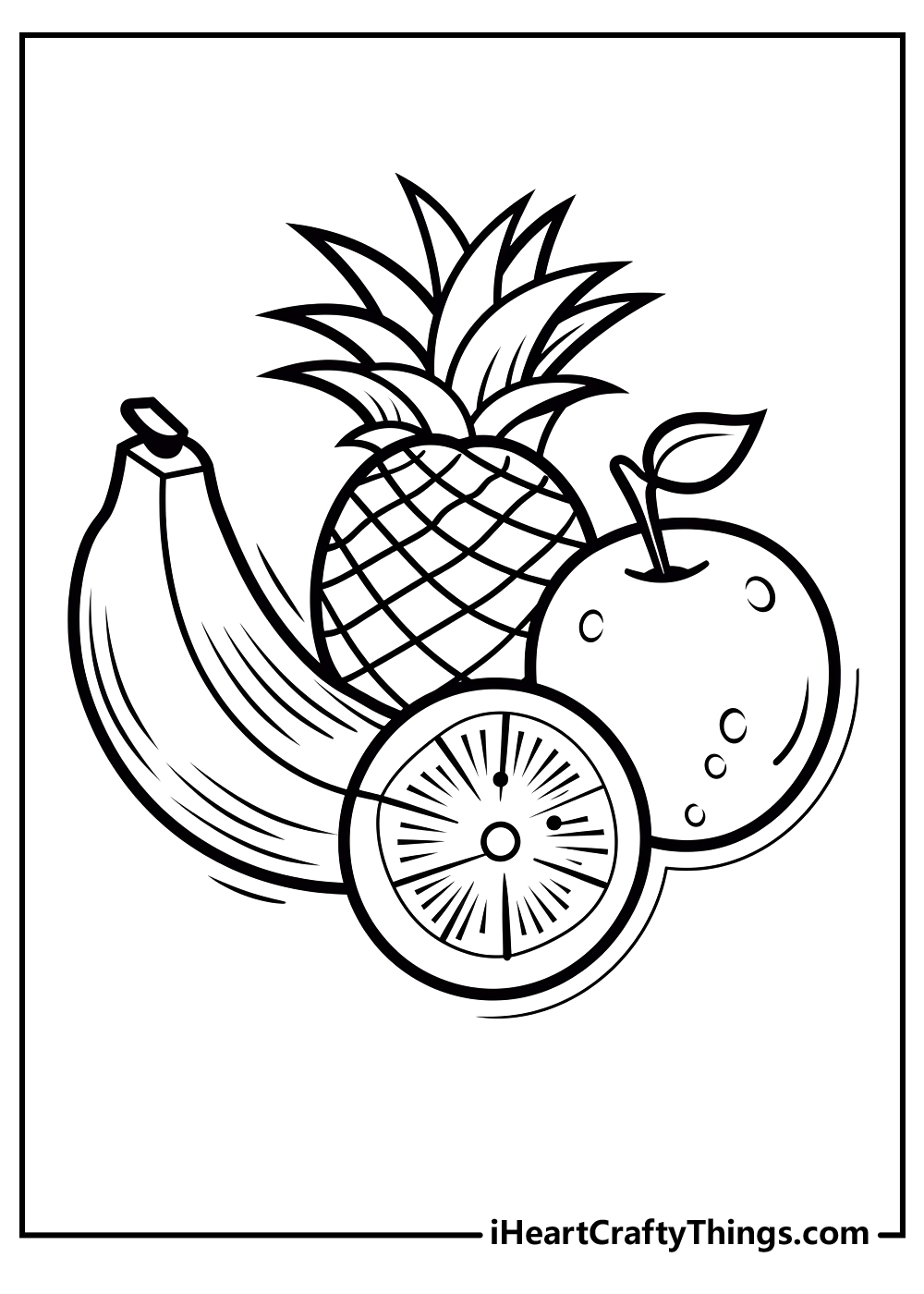 fruit coloring pages