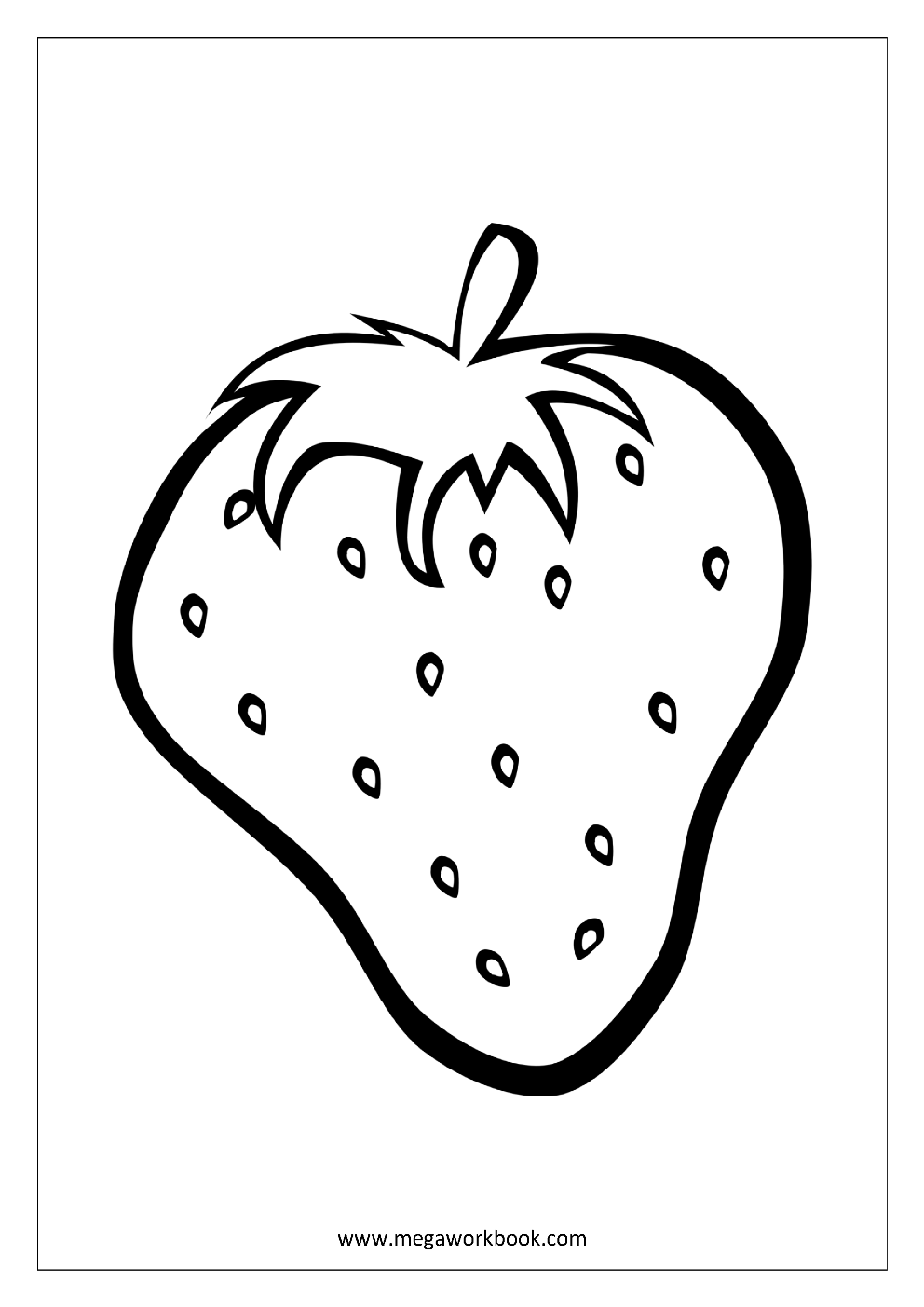 Fruit Coloring Pages Vegetable Coloring Pages Food Coloring Pages Free Printables MegaWorkbook