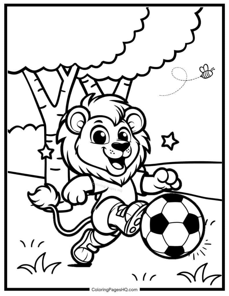 Fun Soccer Coloring Pages Free PDF Printables Coloring Pages HQ