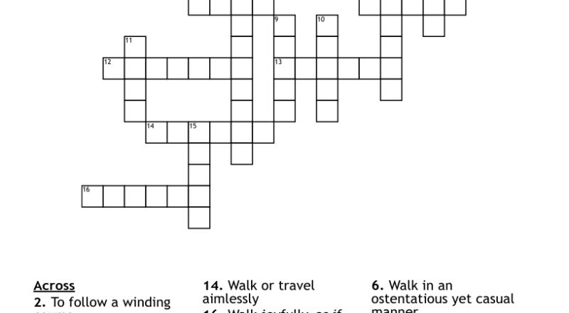 Fun Squad Walking Crossword WordMint