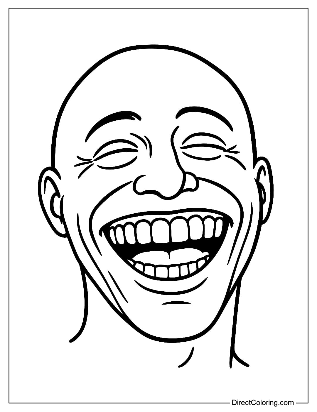 Funny Reactions Coloring Pages Free PDF To Download And Print